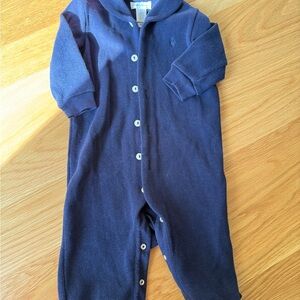 Ralph Lauren Boys' Soft Cotton Polo Coverall - Baby